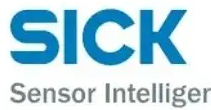The logo for sick sensor intelligenter is blue and white.