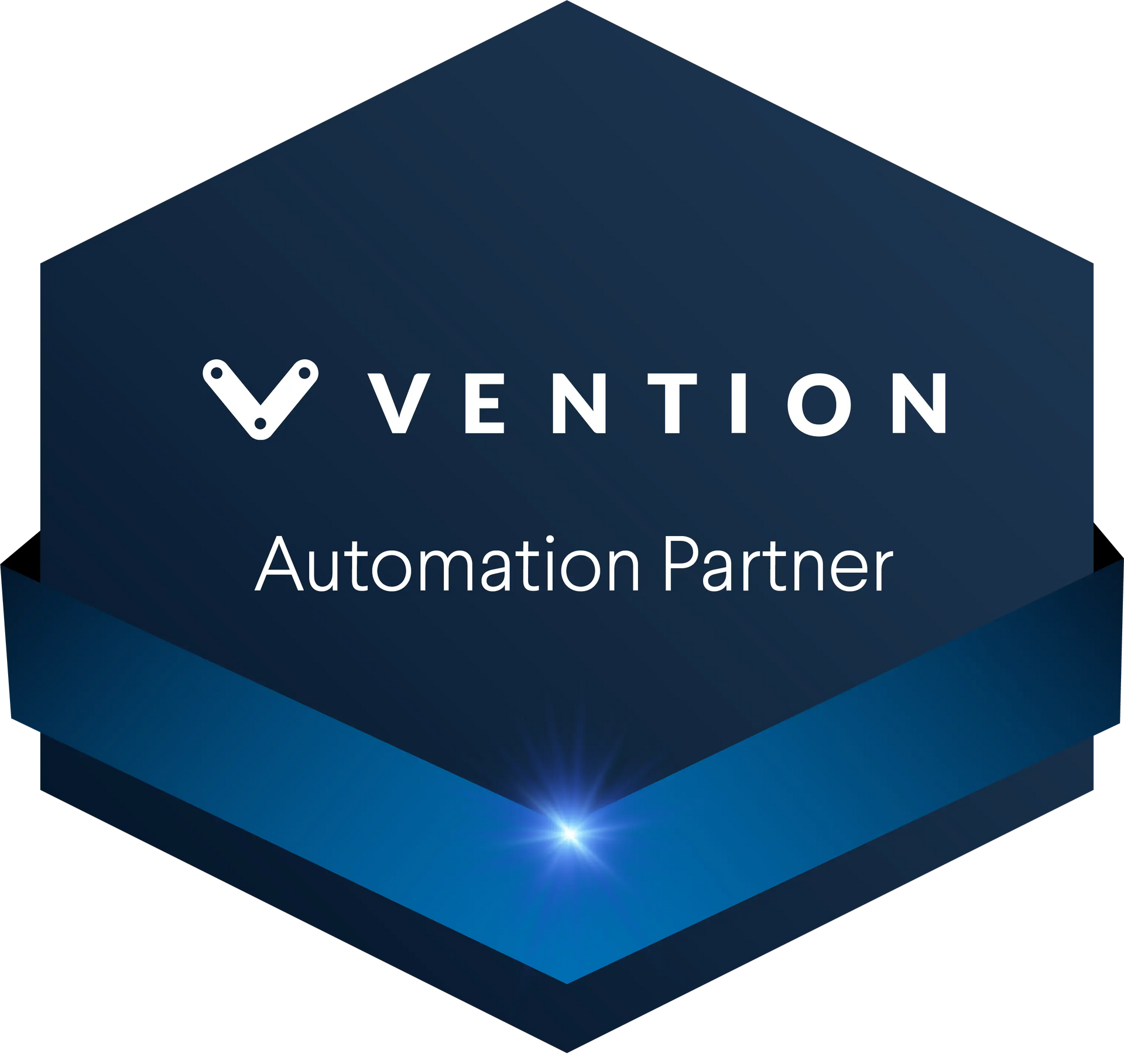 A logo for a company called vvention automation partner