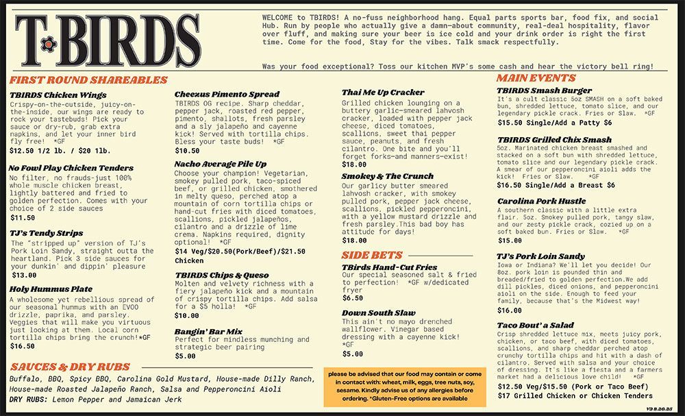 Lunch Menu 1