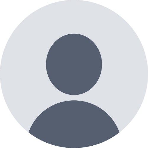 Silhouette of a person with a circular head and body, inside a light gray circle.