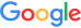 A close up of the google logo on a white background