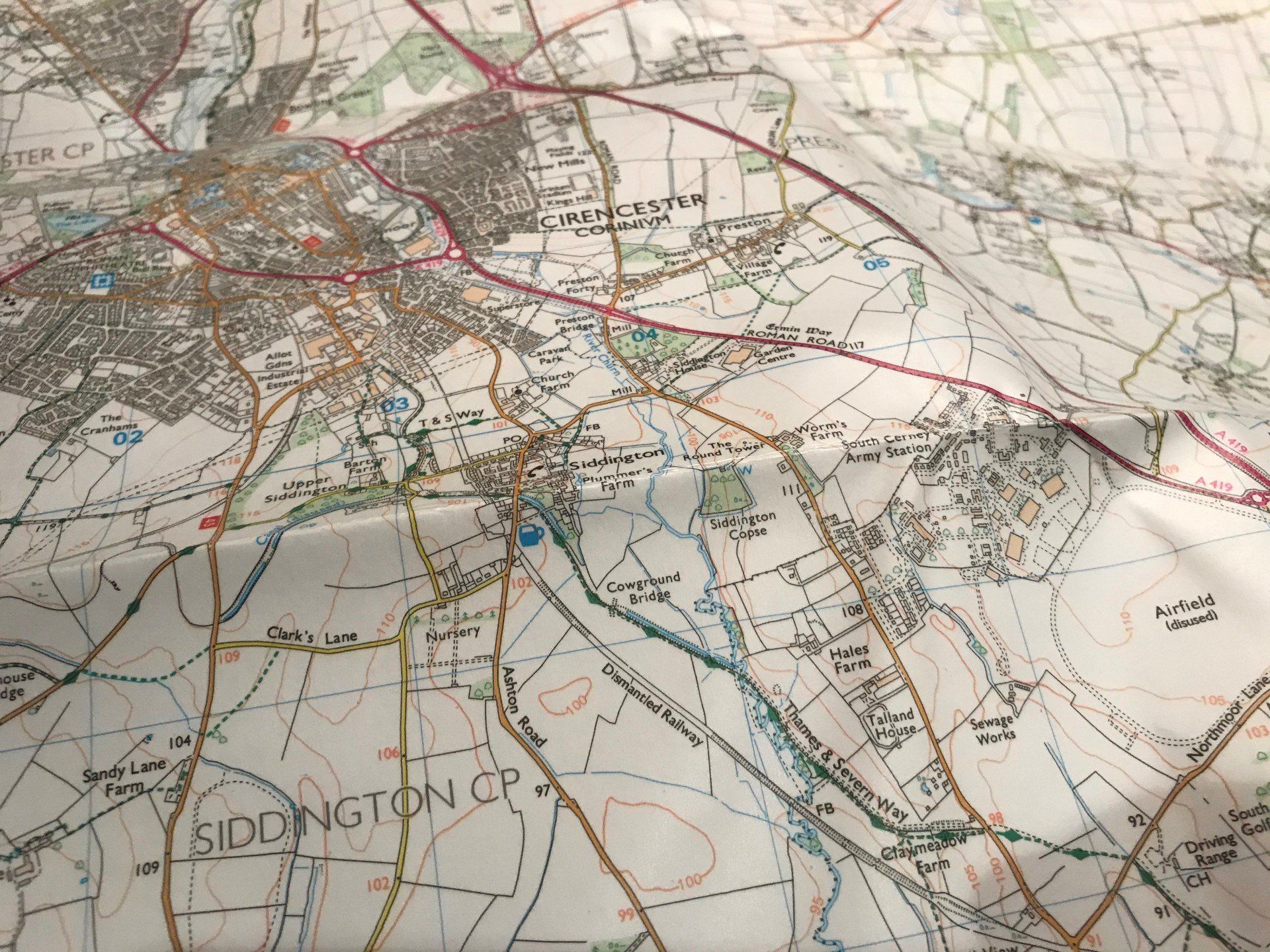 map of cirencester gloucestershire