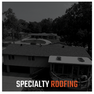 black and white roofing