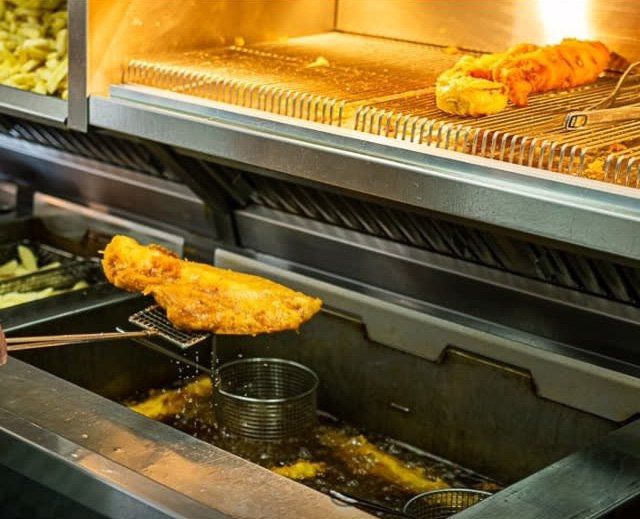 fish in a fryer