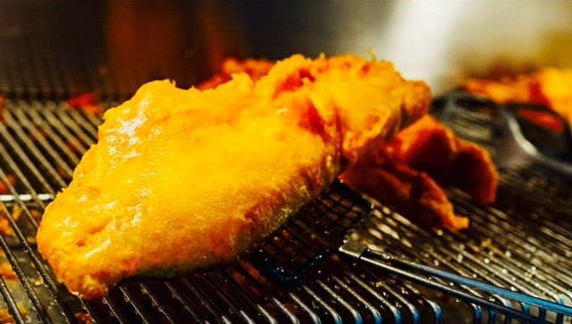 golden battered fish