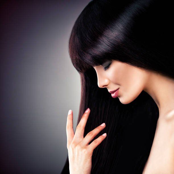 Parrucca capelli lunghi bruni