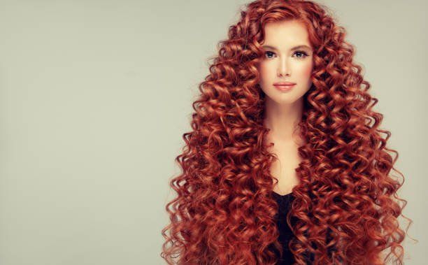 Parrucca capelli lunghi rossi ricci