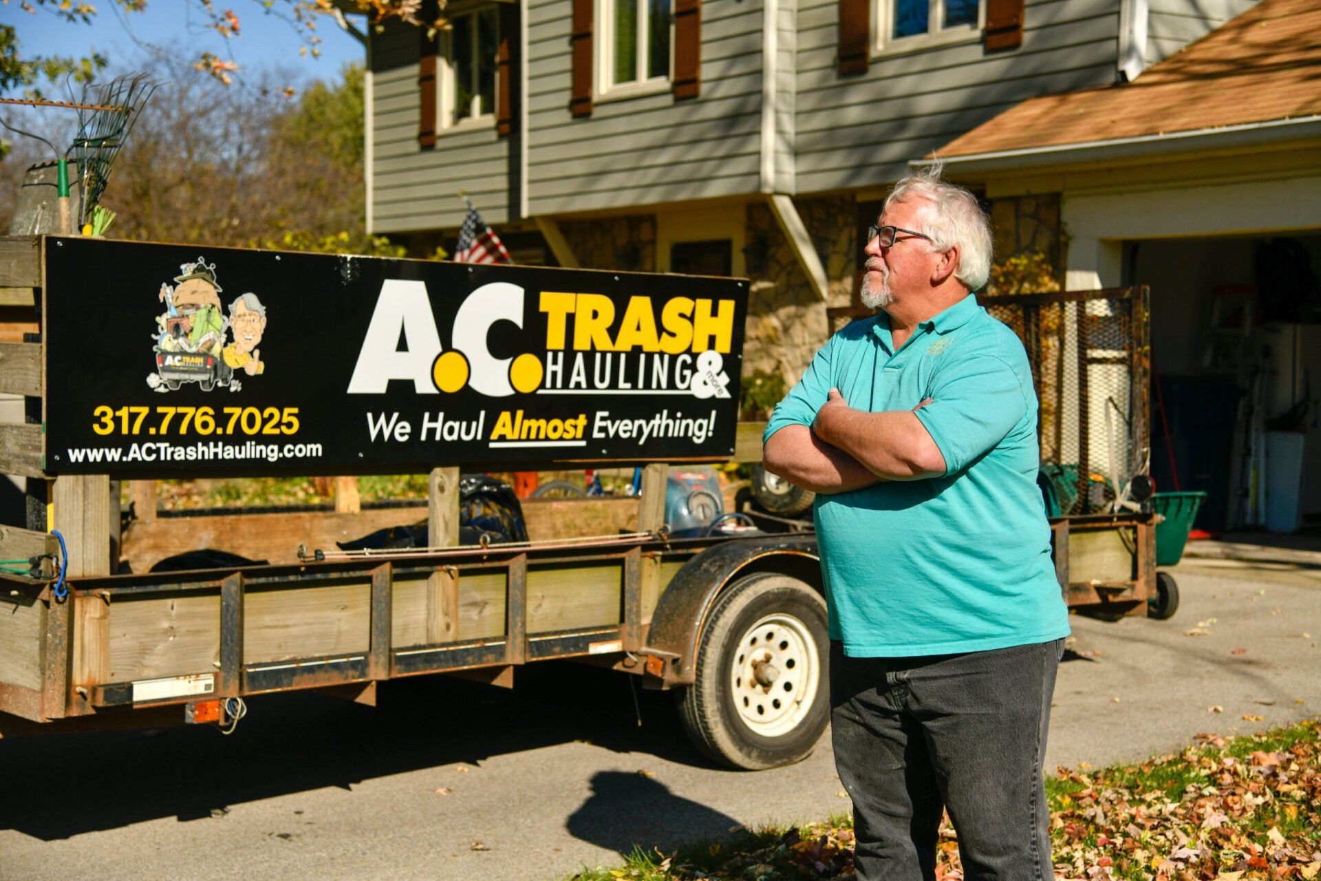 Man Looking Around — Noblesville, IN — AC Trash Hauling & More