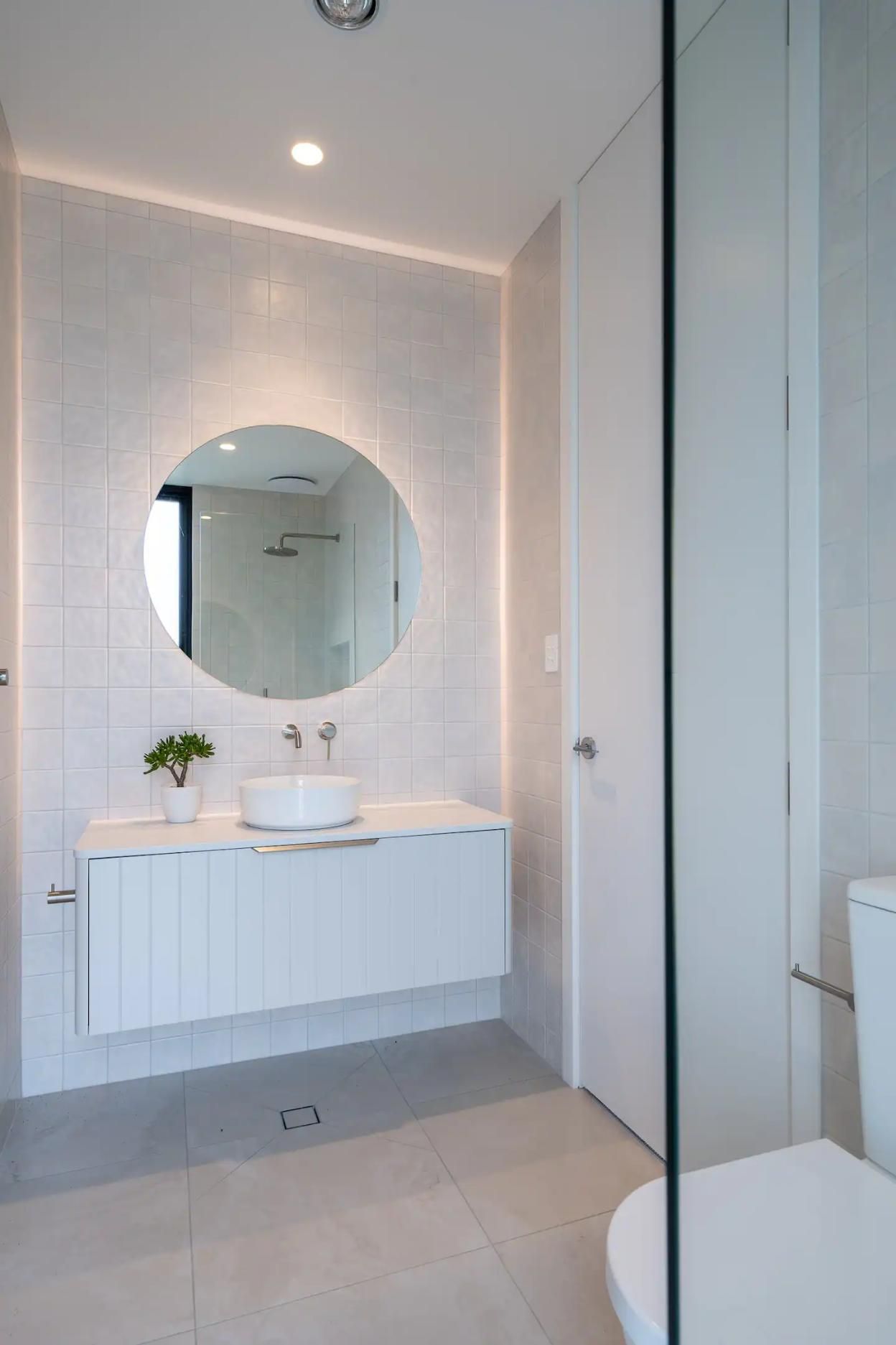A Bathroom With A Sink , Toilet and Mirror  — That Painter Guy In South Nowra, NSW