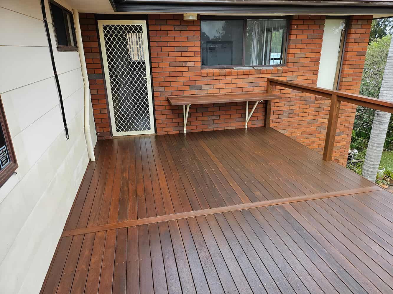 A Brick House With a Wooden Deck and a Pergola — That Painter Guy In South Nowra, NSW