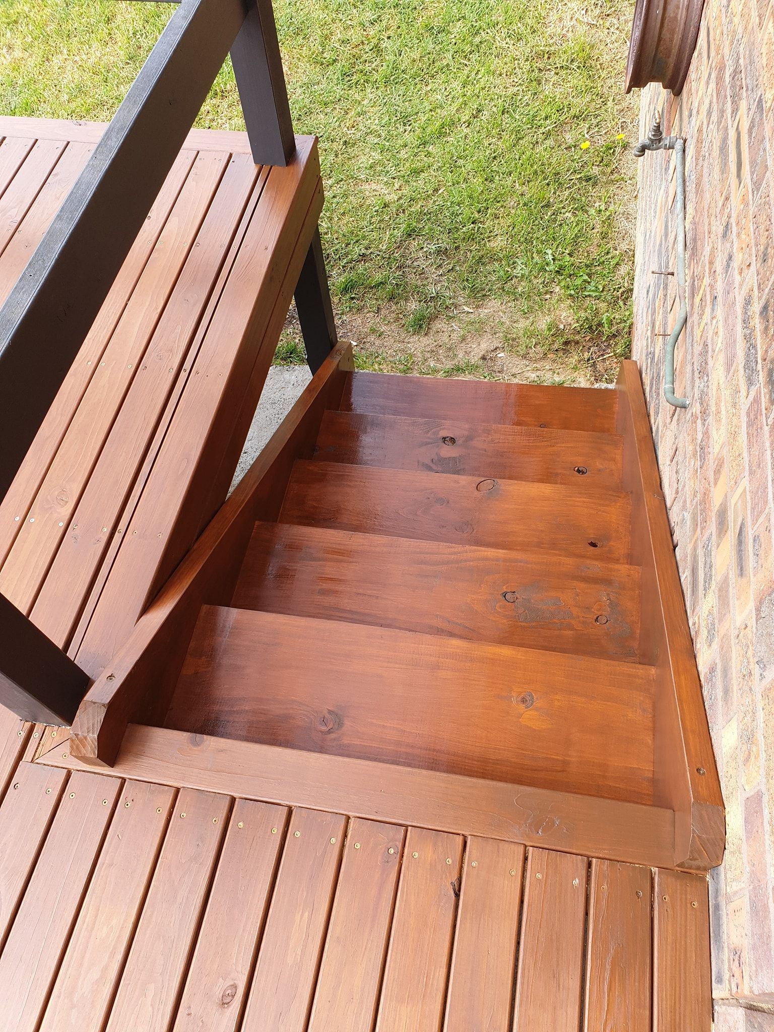 A Wooden Deck With Stairs— That Painter Guy In South Nowra, NSW