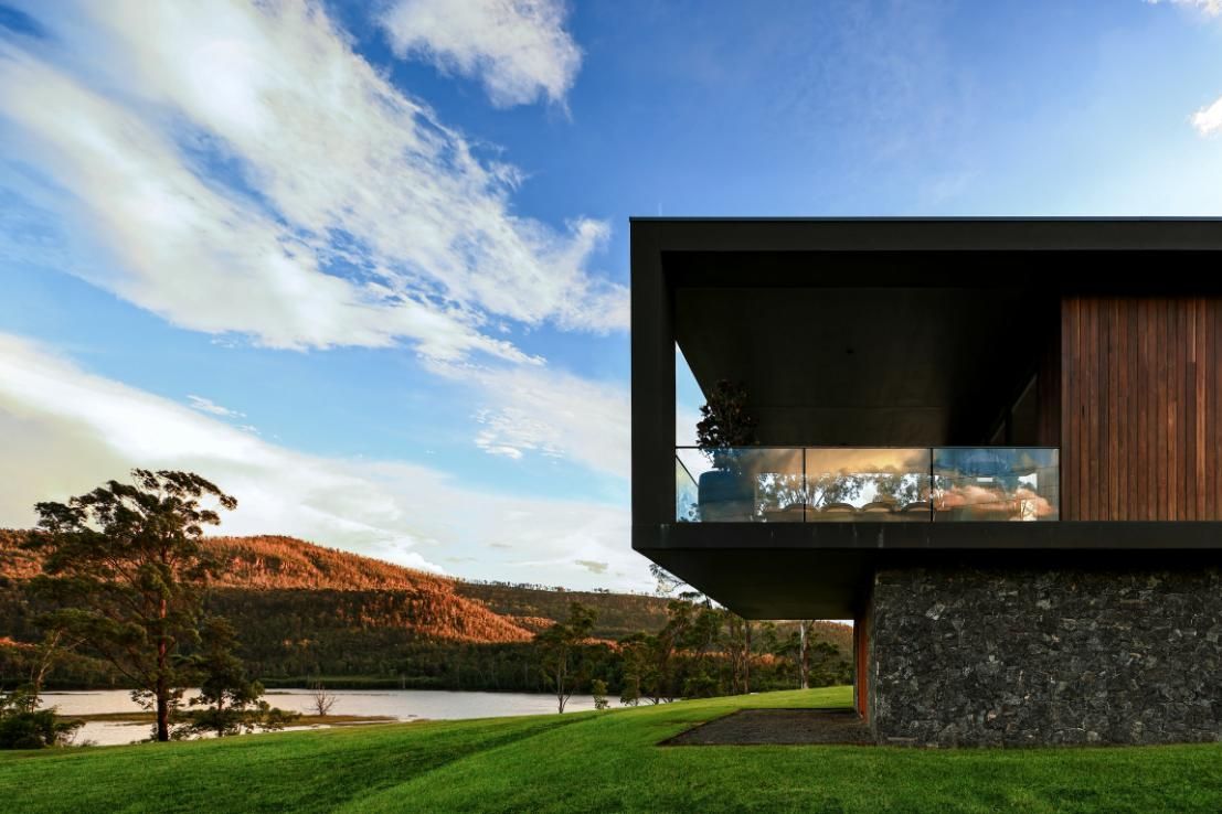 Modern House With A Balcony Overlooking A Lake and Mountains  — That Painter Guy In South Nowra, NSW
