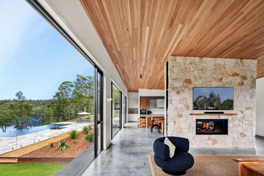 Living Room With A Fireplace and A Flat Screen TV  — That Painter Guy In South Nowra, NSW