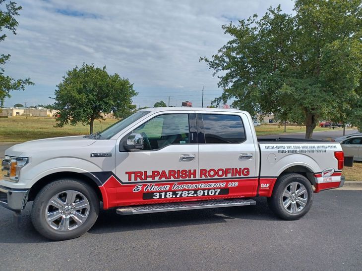 Service Vehicle — PO Box 609 madisonville LA — Tri -Parish Roofing & Home Improvements LLC