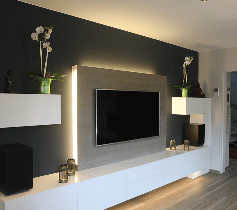 Wohnzimmer, Wohnwand, Tischlerei Feitl