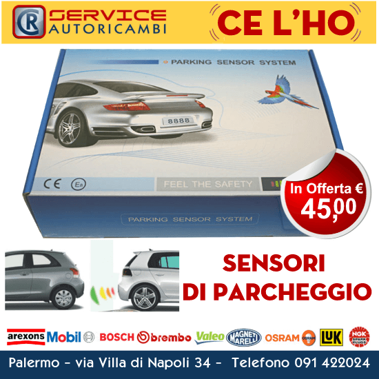 promozione sensori di parcheggio