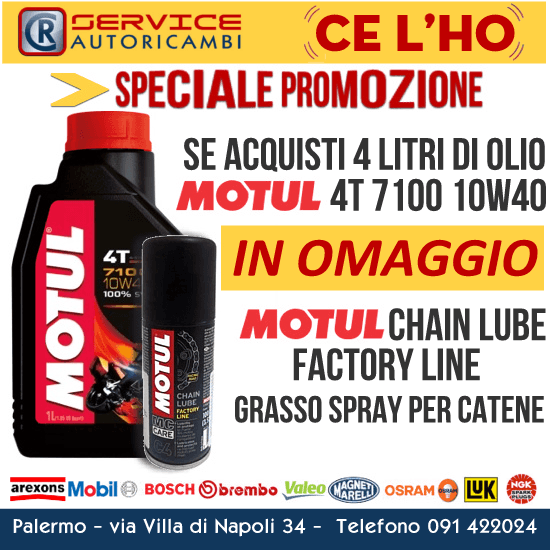 promozione per olio motore