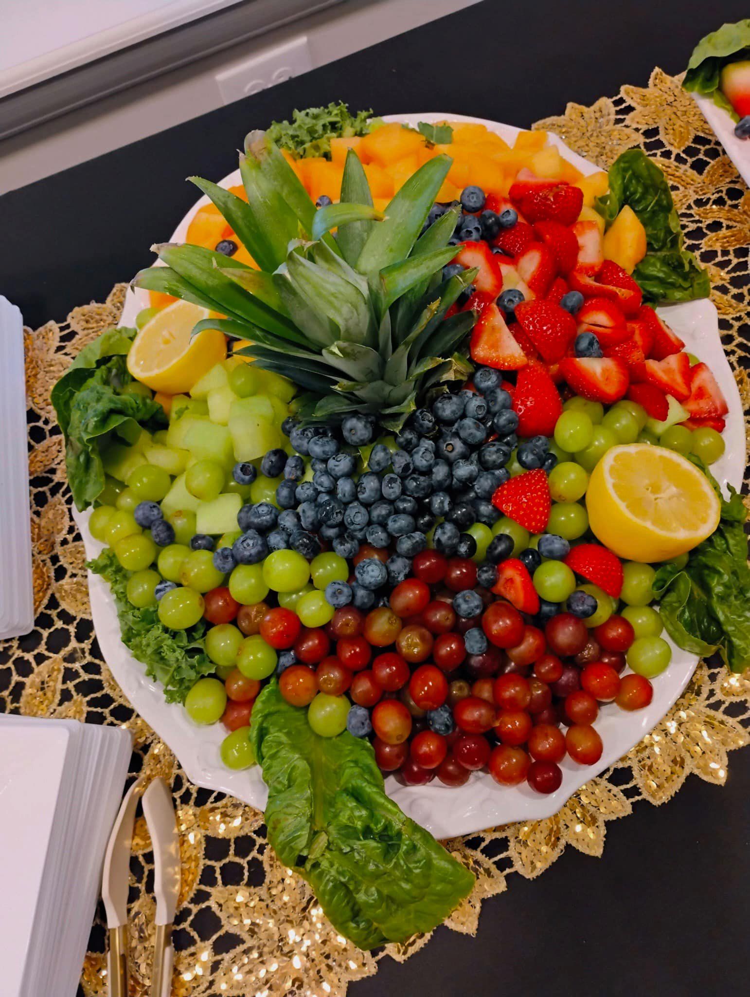 buffet style catering with hors d'oeuvres