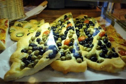 Focaccia con olive