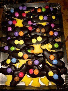 Biscotti al cioccolato e smarties