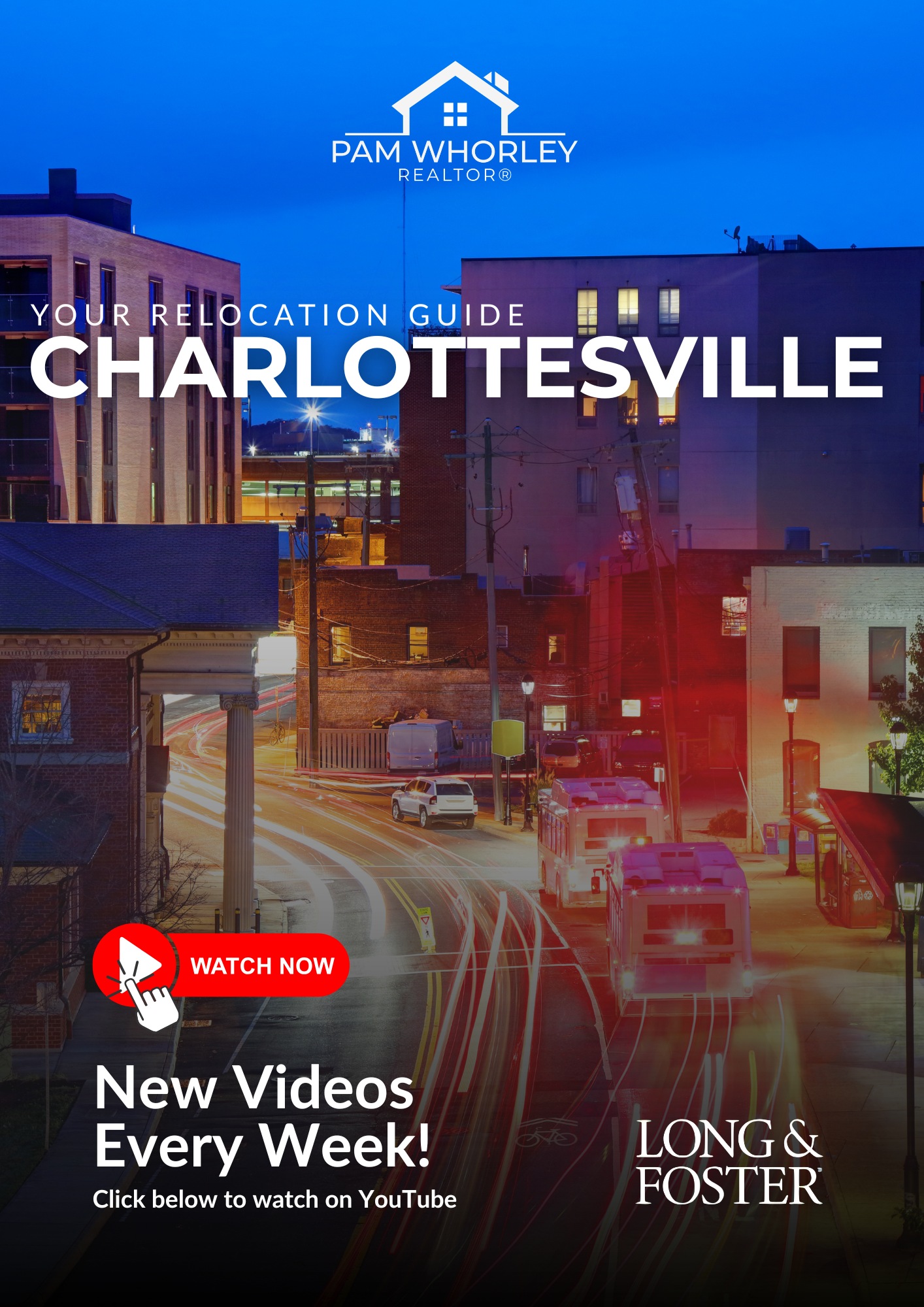 A poster for a relocation guide for charlottesville