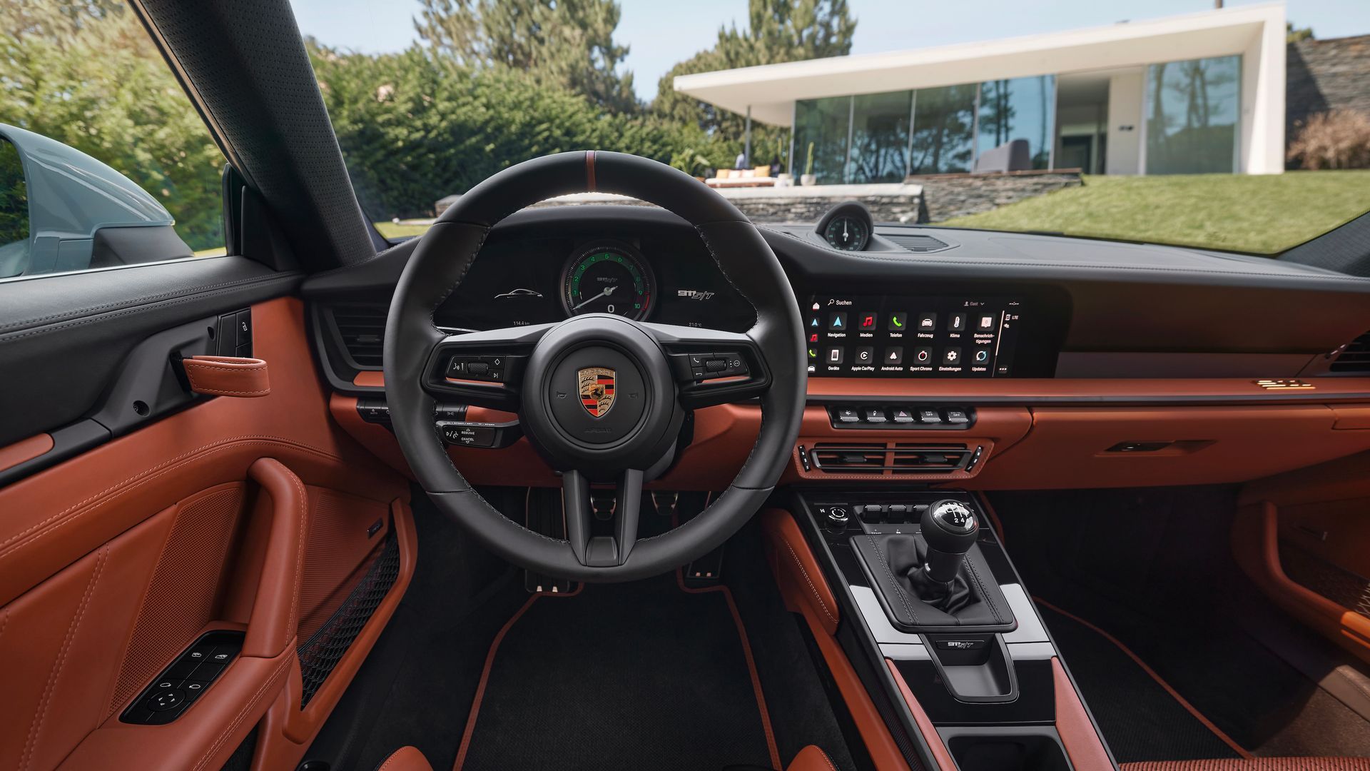 The Interior Of A Porsche 911 Turbo S