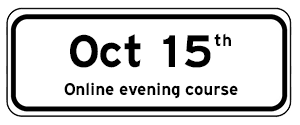 October 15th drivers ed evening course