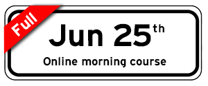 June 25th online morning drivers ed course