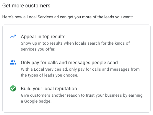 Benefits of Google Local Service Ads