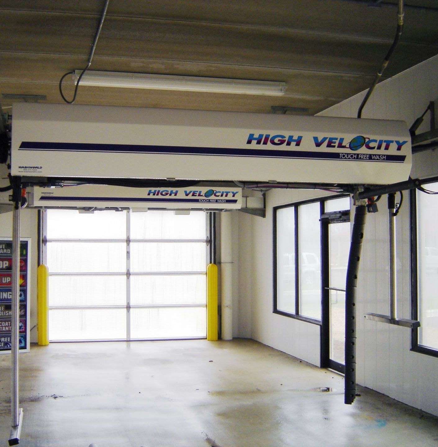 One of the original touchless car washes at Elephant Car Wash. This High Velocity touchless systems—an early step into the future of car washing—was a huge deal at the time! We’ve upgraded since then, but the legacy lives on as we've installed newer and more powerful models of touchless car washes in Washington and Arizona.