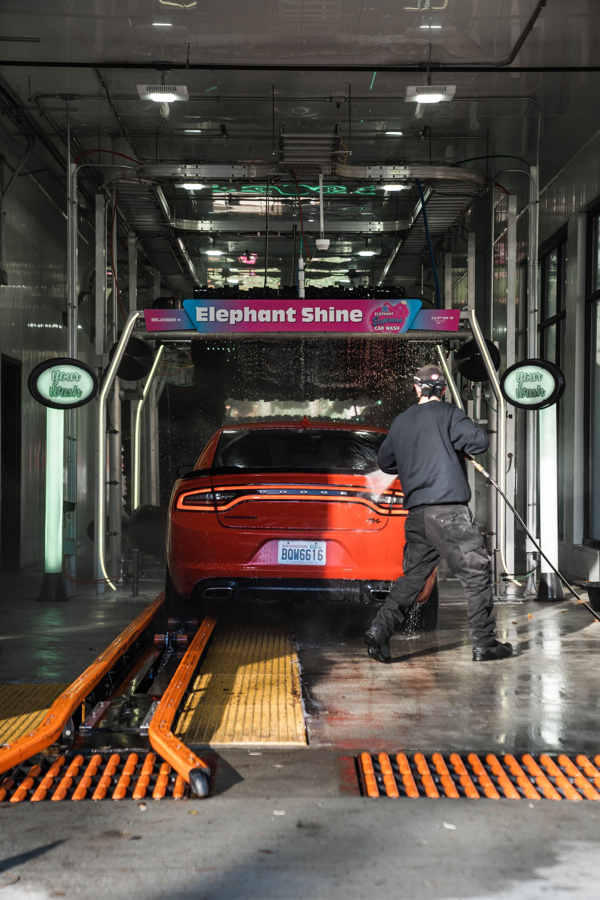 express tunnel at elephant car wash