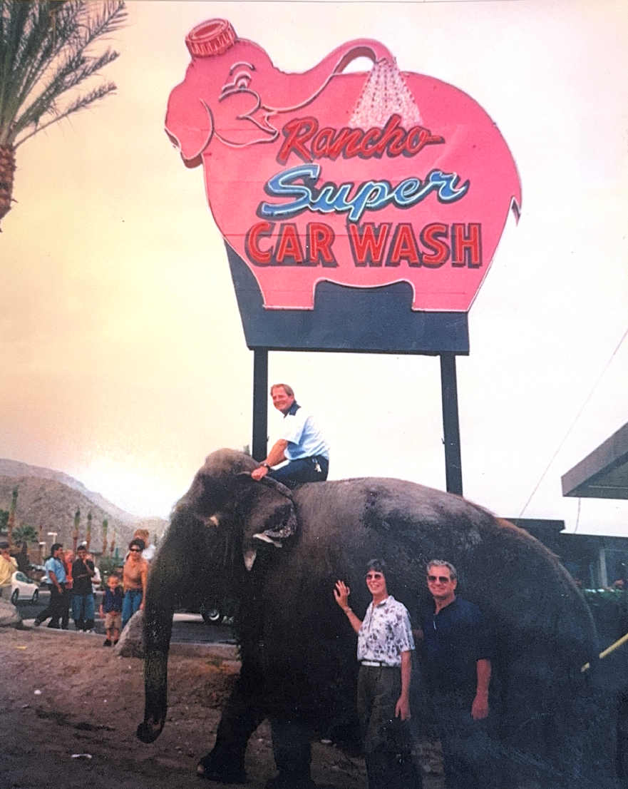 In 2002, the City of Rancho Mirage Historic Resources Survey officially recognized the sign as a rare and significant example of mid-century neon design, reflecting the era’s independent, roadside charm. Today, the elephant still stands proudly on Highway 111—a joyful reminder of classic Americana, the ingenuity of the Anderson family, and a time when neon signs and family-run businesses shaped the spirit of the open road