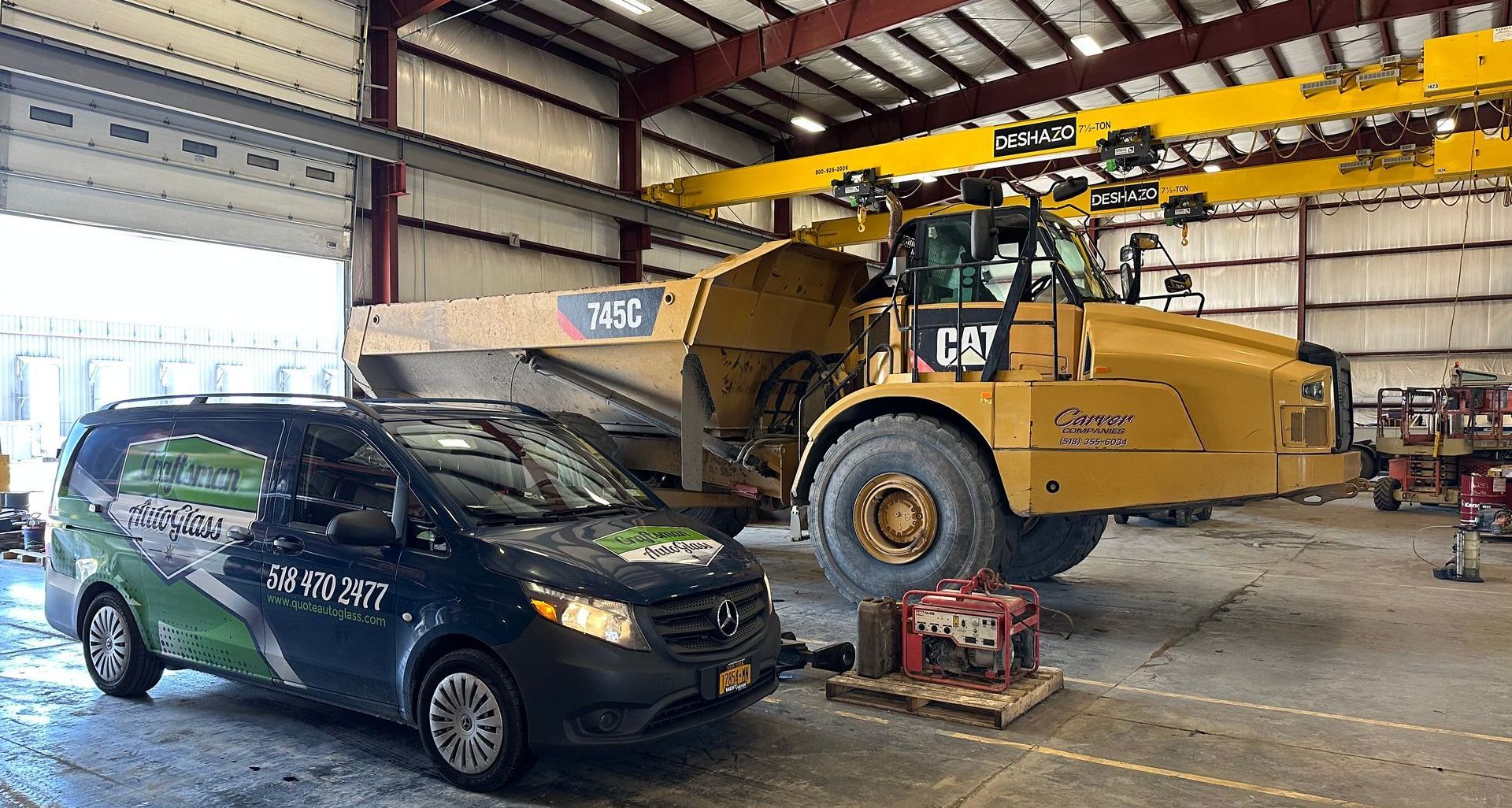 Heavy Equipment Windshield Replacement in Albany, NY