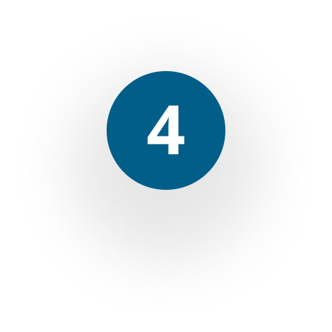 The number four is in a blue circle on a white background.