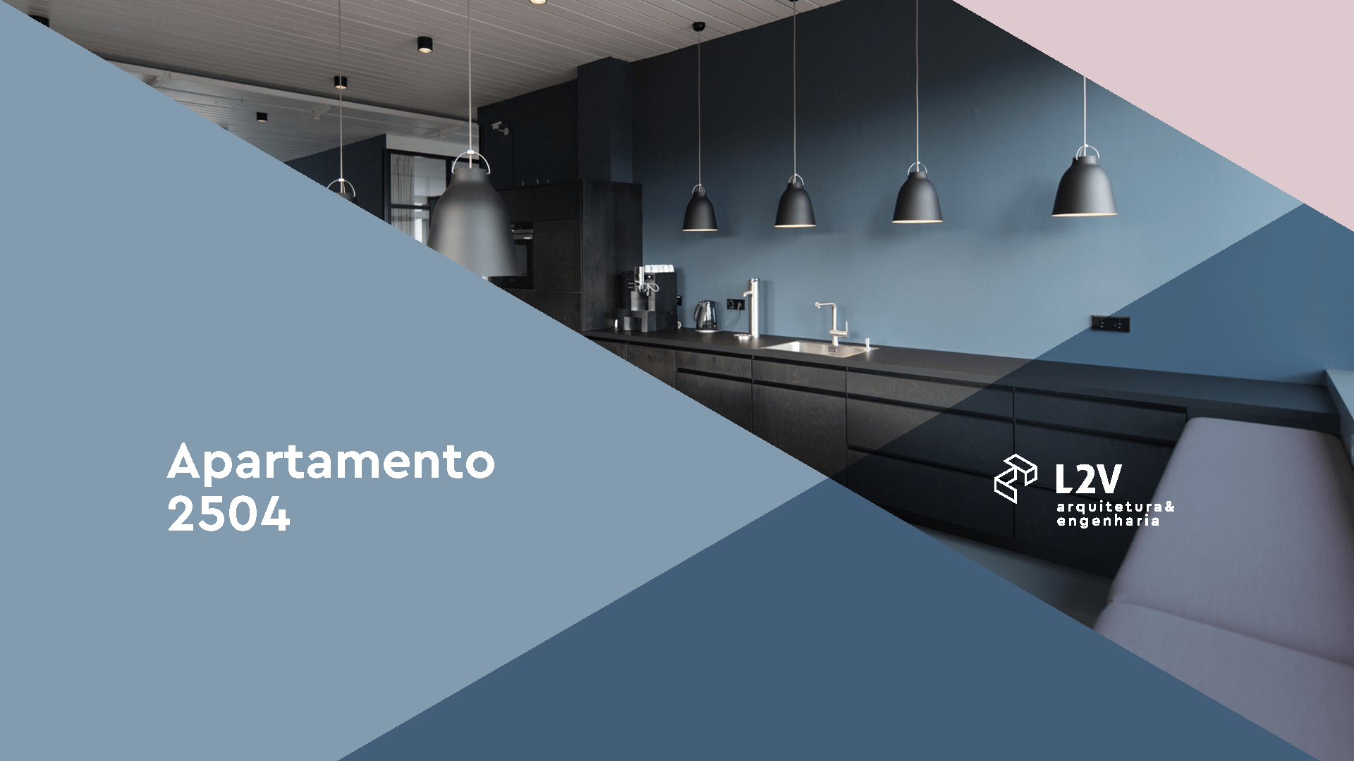 Um folheto do apartamento 1504 mostra uma cozinha