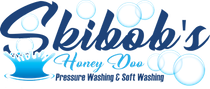 the logo for skibob 's honey doo pressure washing and soft washing