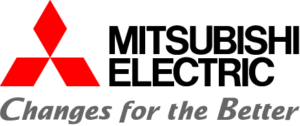 The logo for mitsubishi electric changes for the better.