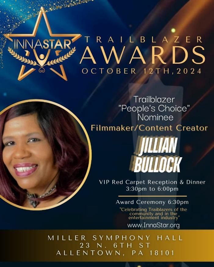 Jillian Bullock featured as a Trailblazer ‘People’s Choice’ nominee for October 12th, 2024 award ceremony