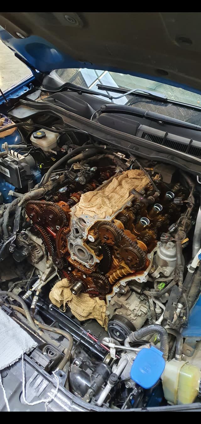 Car Engine Bay With Parts Disassembled — COOTA Automotive Services in Ballarat East, VIC