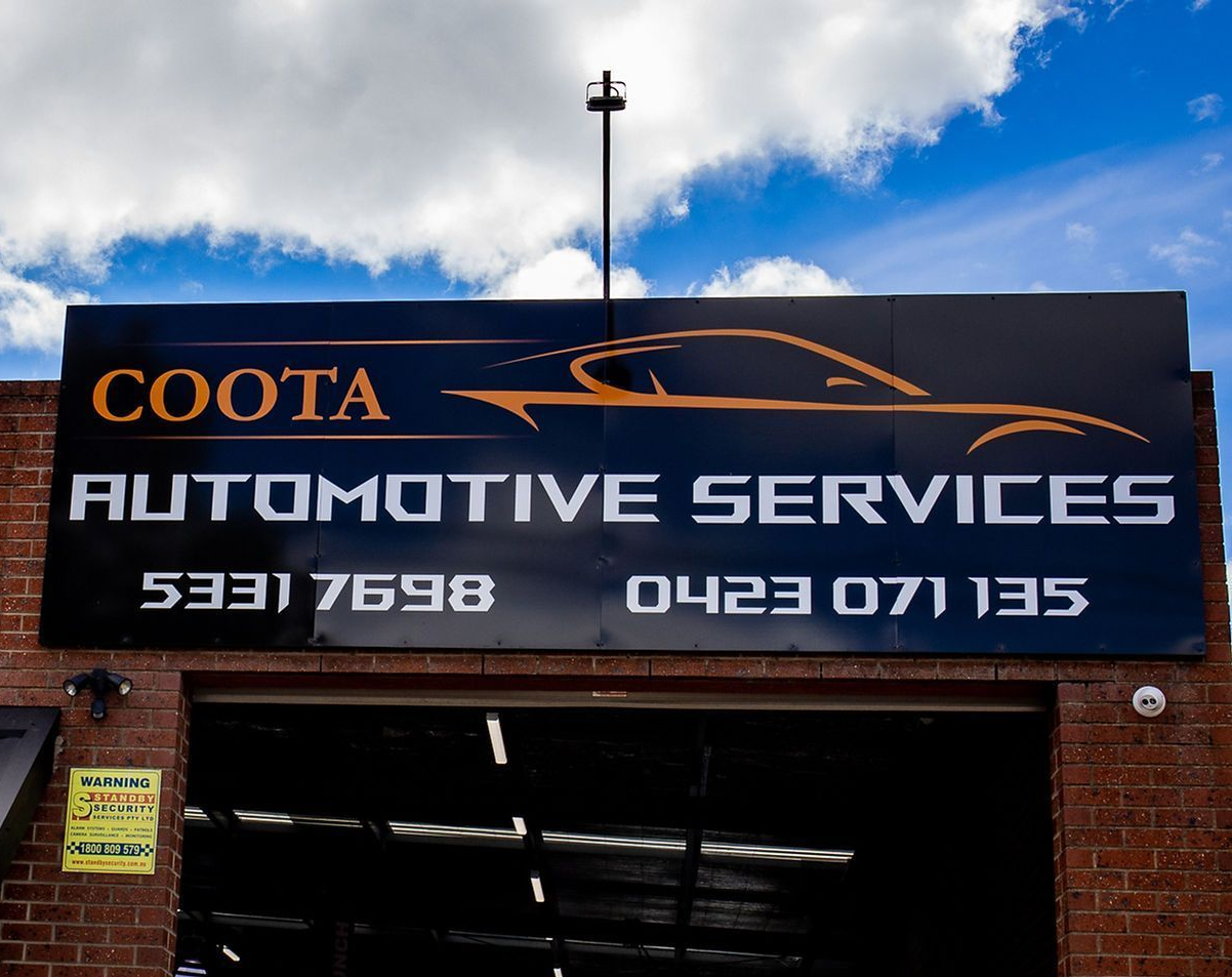 Sign for Coota Automotive Services — COOTA Automotive Services in Ballarat East, VIC