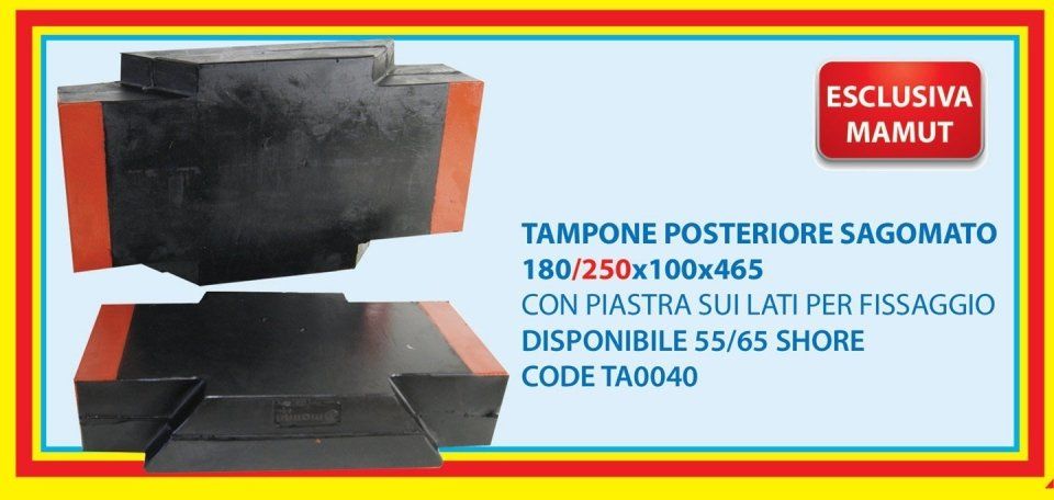 Tampone posteriore sagomato