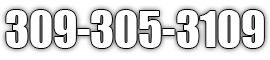 309-305-3109 phone number in white, with a black drop shadow on a white background.