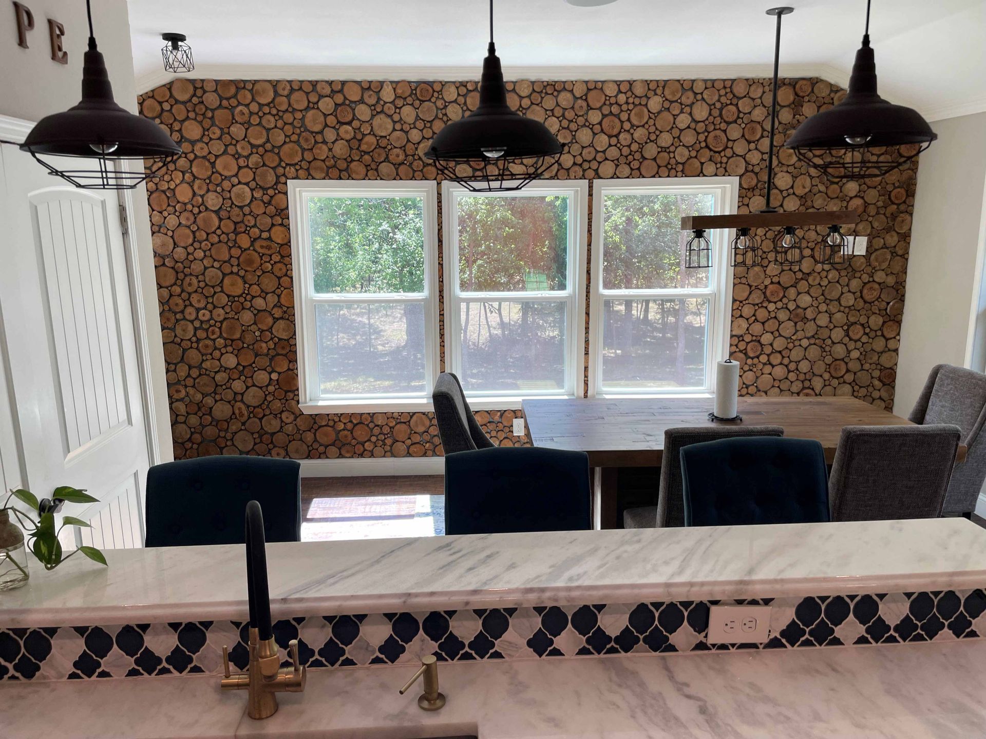 Wood Piece Accent Wall — Rowlett, TX — AADI Contractors Inc