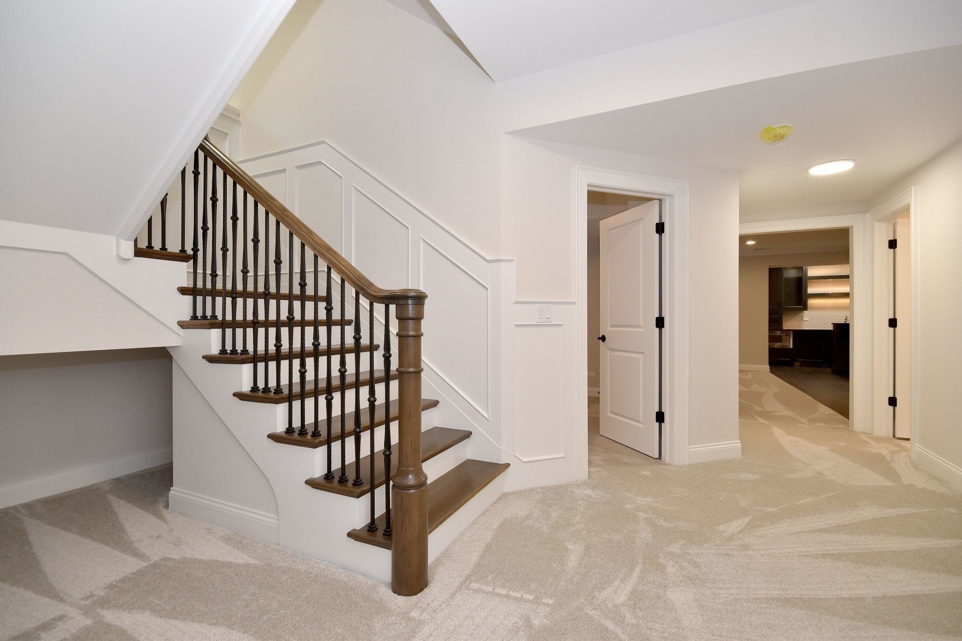 A staircase leading up to the second floor of a house.