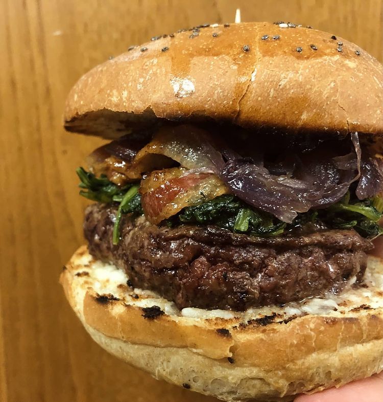 panino con hamburger