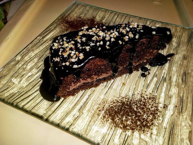 dolce con crema di cioccolato