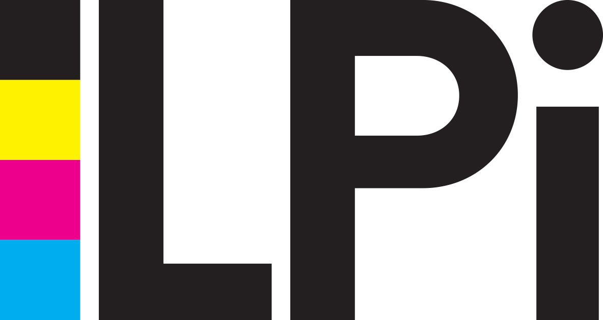 Logo for LPi: Black text 
