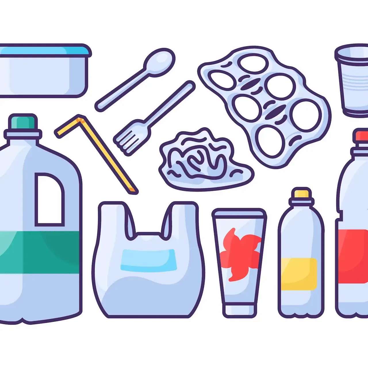 UV flatbed printing and dry toner printing on plastic substrates for custom promotional products