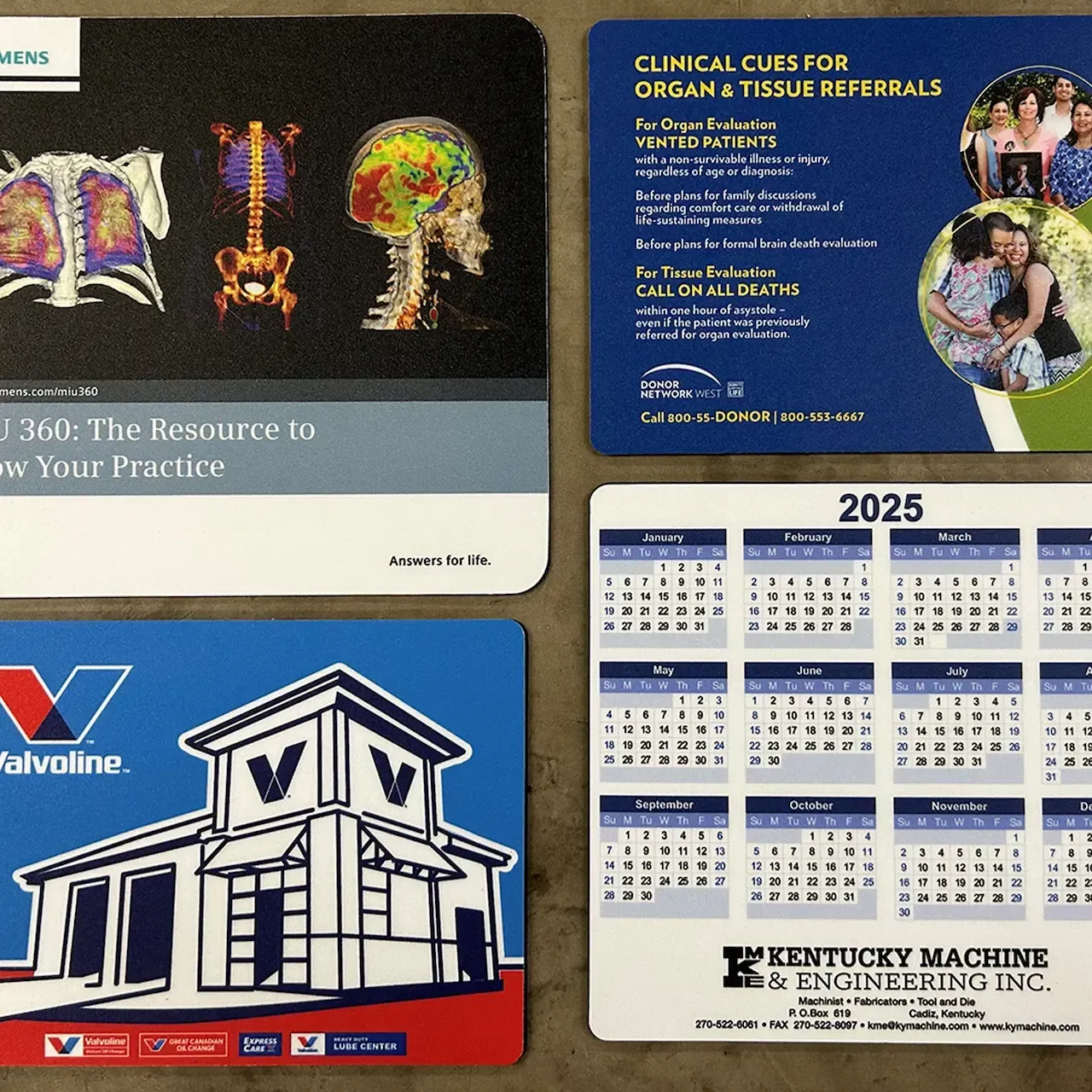 PVC & Solid Vinyl Promotional Mats - spill-proof and easy to clean