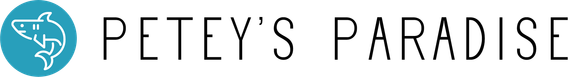 Logo: Blue circle with shark illustration.